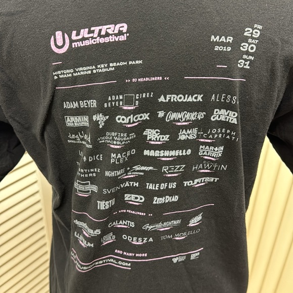 Ultra Music Festival Virginia Key Beach Park & Miami Marine Stadium Band Shirt - Picture 3 of 4